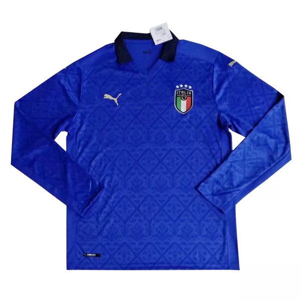 Tailandia Camiseta Italia 1st ML 2020 Azul